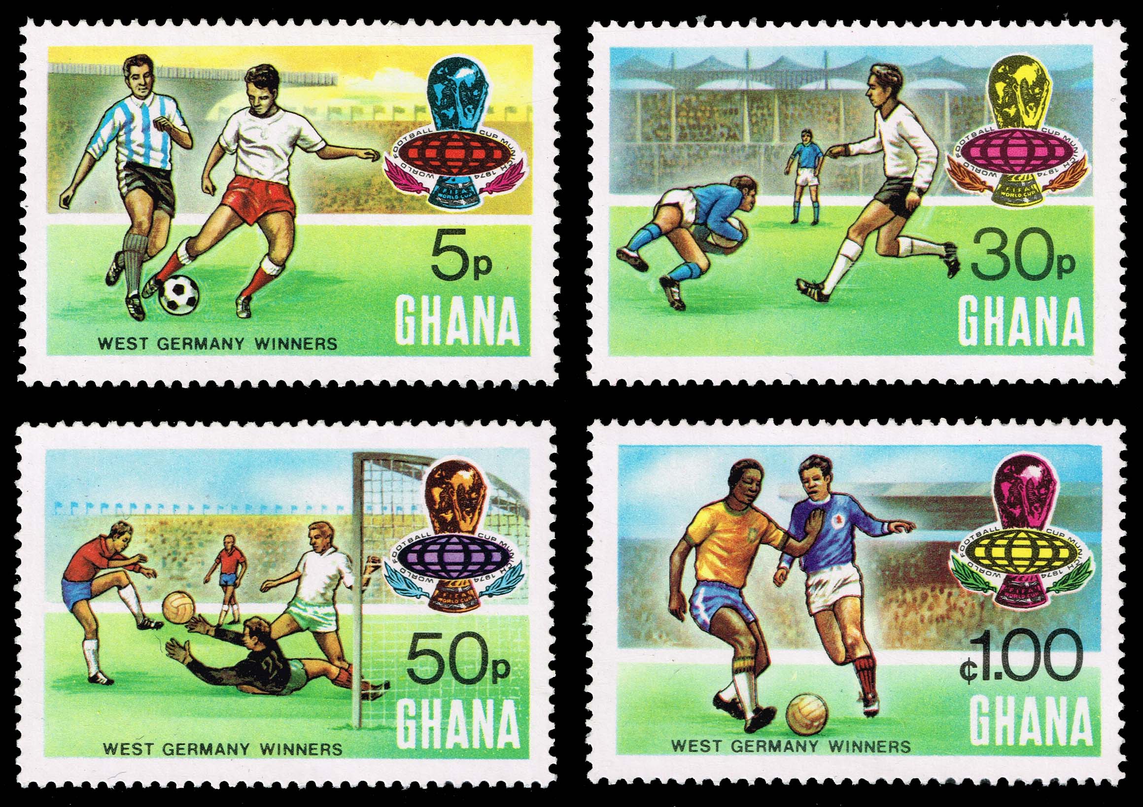 Ghana #525-528 World Cup Soccer Set of 4; MNH