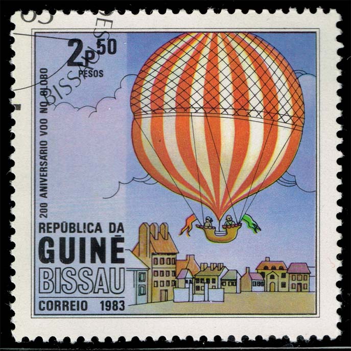 Guinea-Bissau #443 Hot Air Balloon; CTO