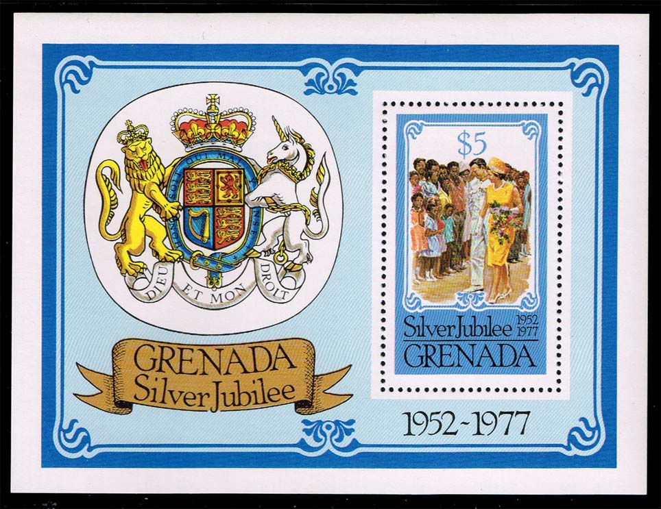 Grenada #793 QEII Silver Jublilee Souvenir Sheet; MNH - Click Image to Close
