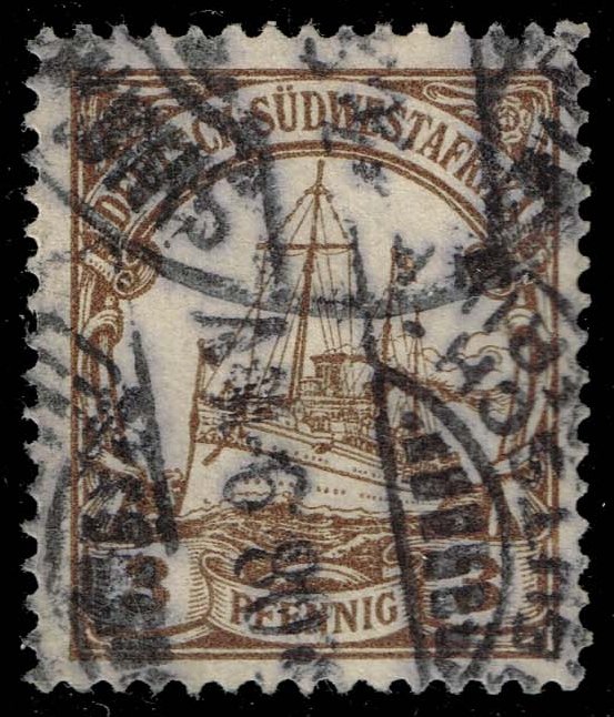 German SW Africa #26 Yacht Hohenzollern; Used - Click Image to Close