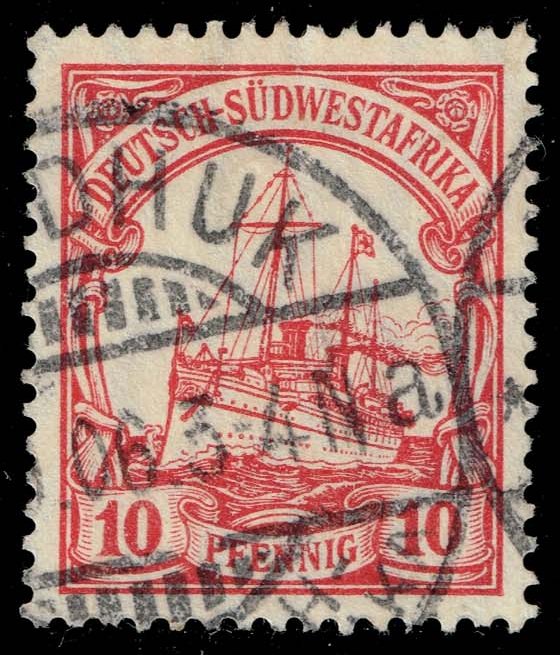 German SW Africa #28 Yacht Hohenzollern; Used - Click Image to Close