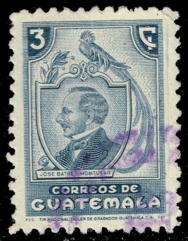 Guatemala #317 Jose Batres y Montufar; Used - Click Image to Close