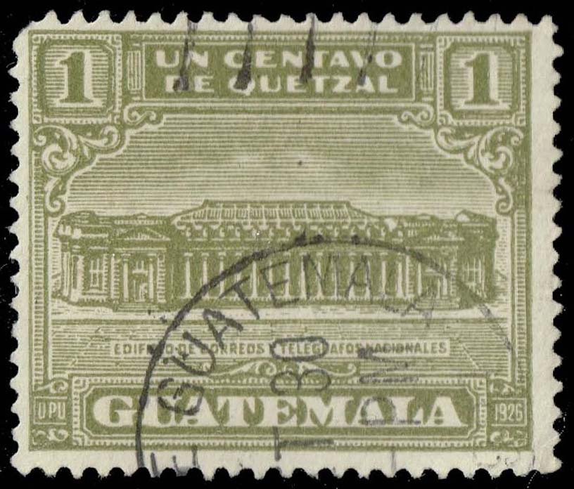Guatemala #RA2 G.P.O. and Telegraph Building; Used - Click Image to Close