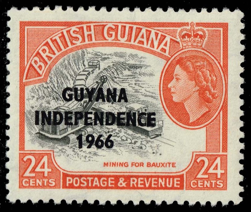 Guyana #13a Bauxite Mining; Unused - Click Image to Close