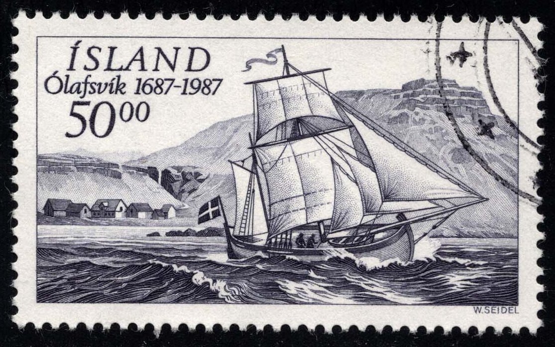 Iceland #637 Merchantman Svanur; Used