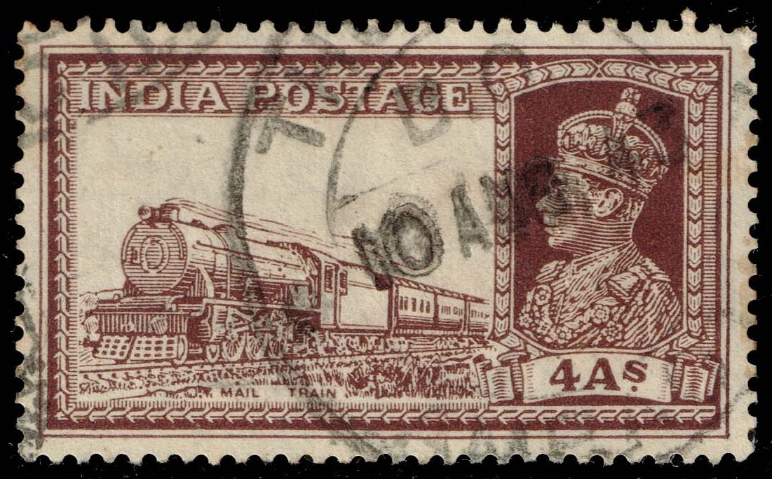 India #158 Mail Train; Used