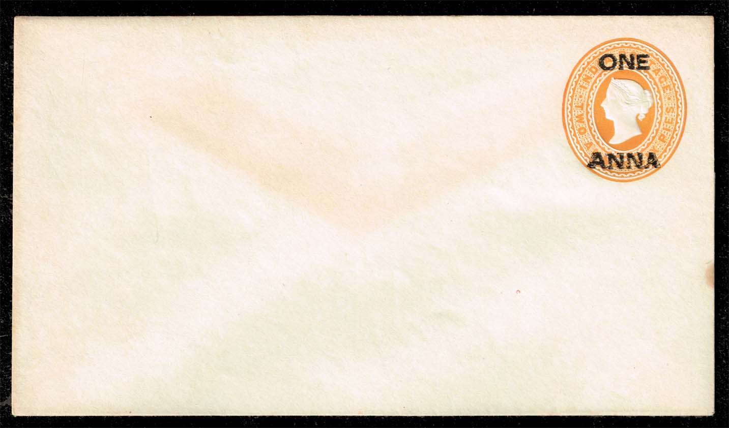 India Postal Stationery 1899 1 anna surcharge; Unused - Click Image to Close