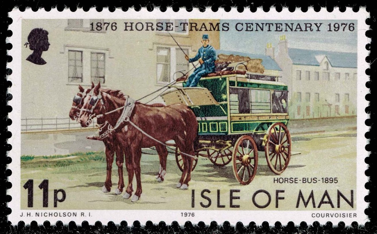Isle of Man #84 Horse Bus; MNH - Click Image to Close
