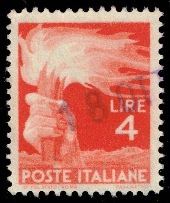 Italy #471A Torch; Used