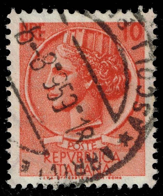 Italy #676 Italia from Syracusean Coin; Used