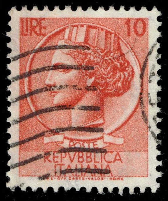 Italy #676 Italia from Syracusean Coin; Used