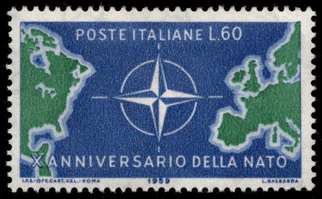 Italy #767 NATO Emblem and Map; Unused Italy #767 NATO Emblem and Map; Unused