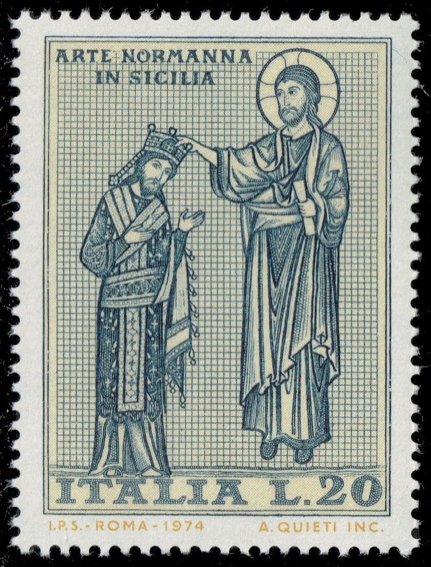 Italy #1138 Christ Crowning King Roger; MNH