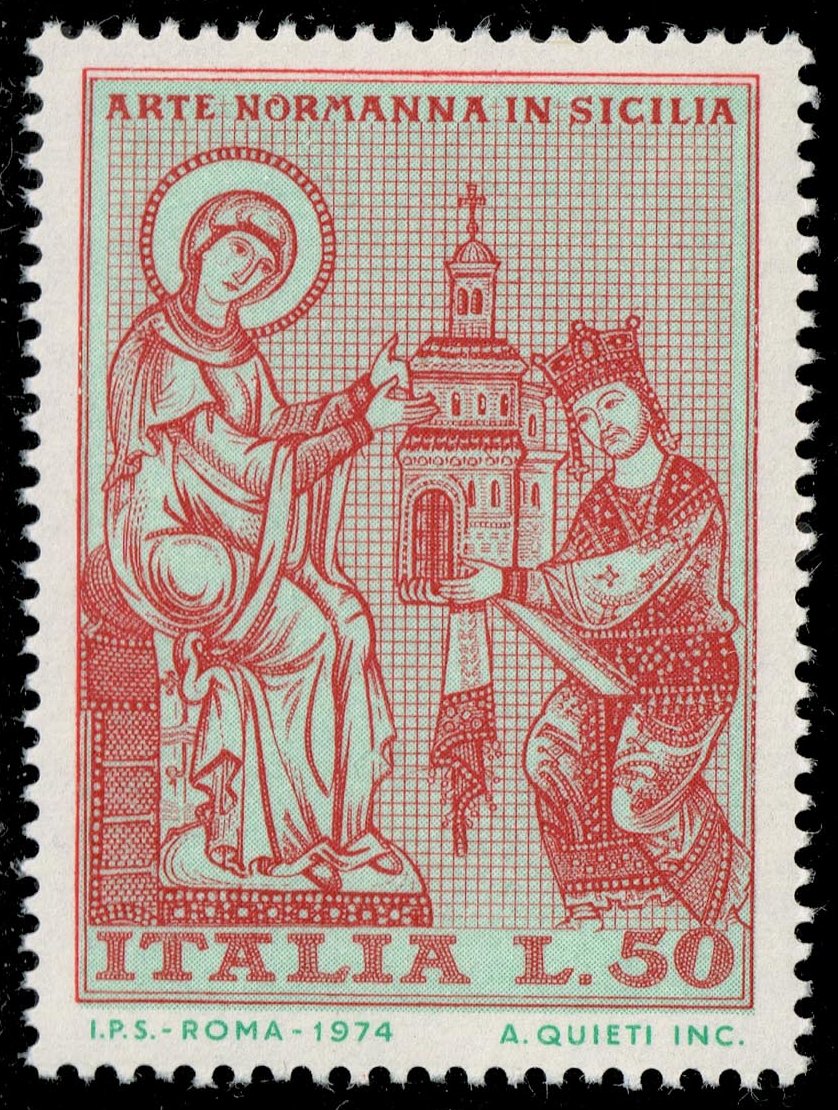 Italy #1139 King William II Offering Church Model; MNH