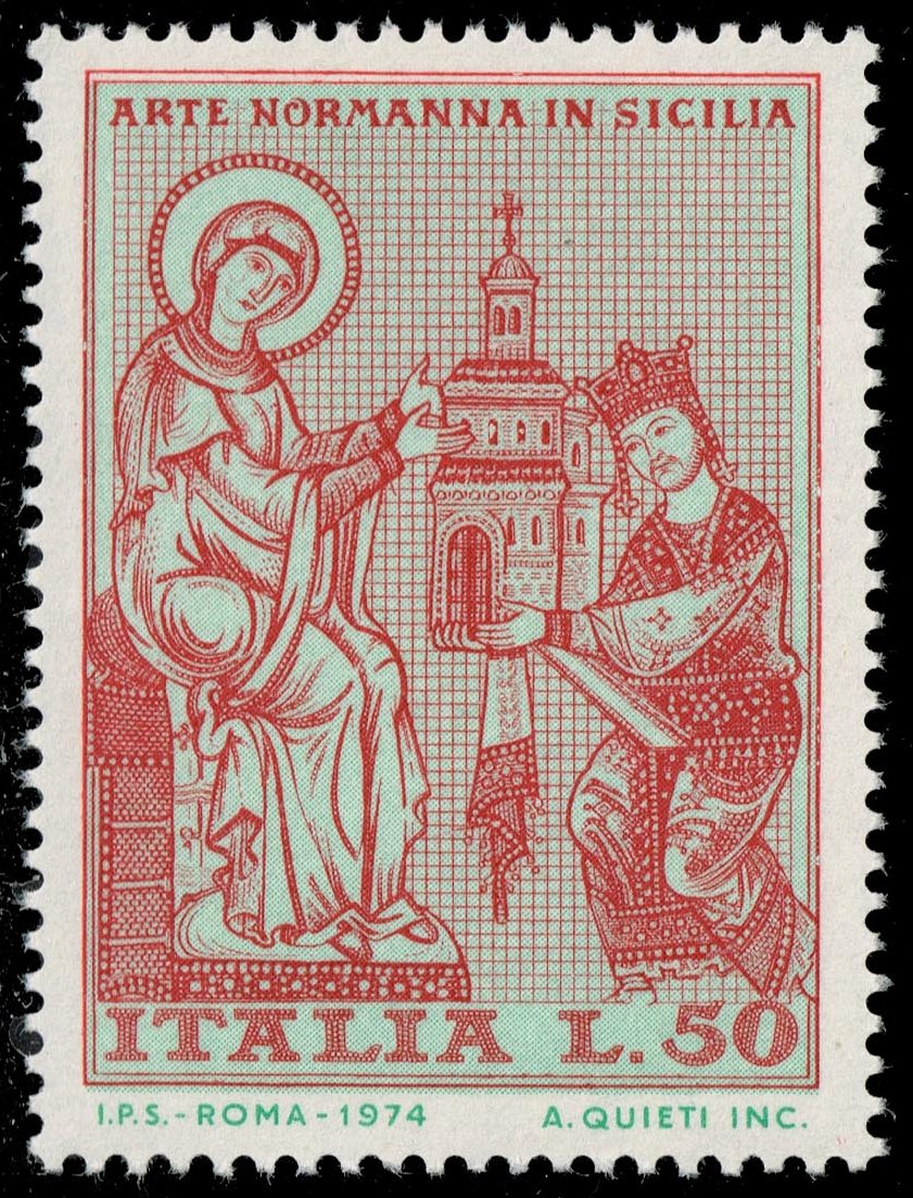 Italy #1139 King William II Offering Church Model; MNH