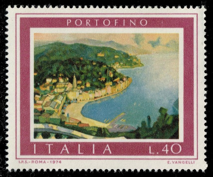 Italy #1153 View of Portofino; MNH