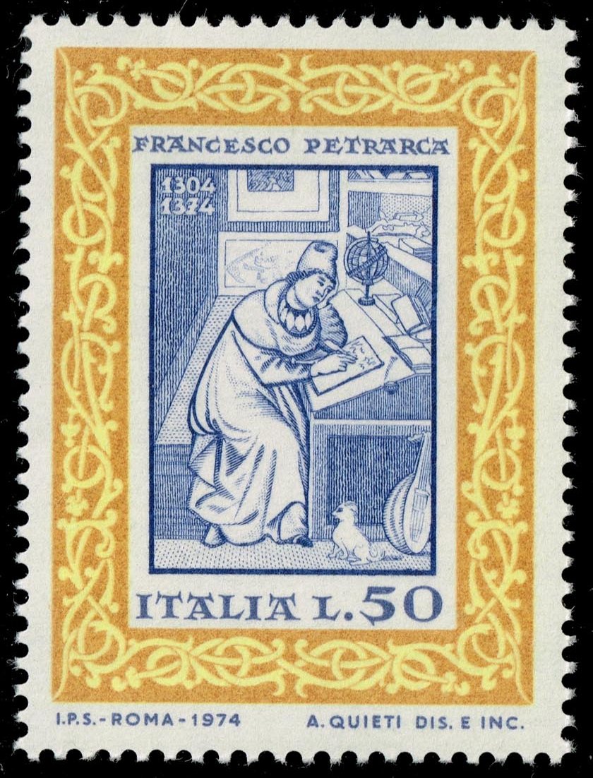 Italy #1156 Petrarch at his Desk; MNH