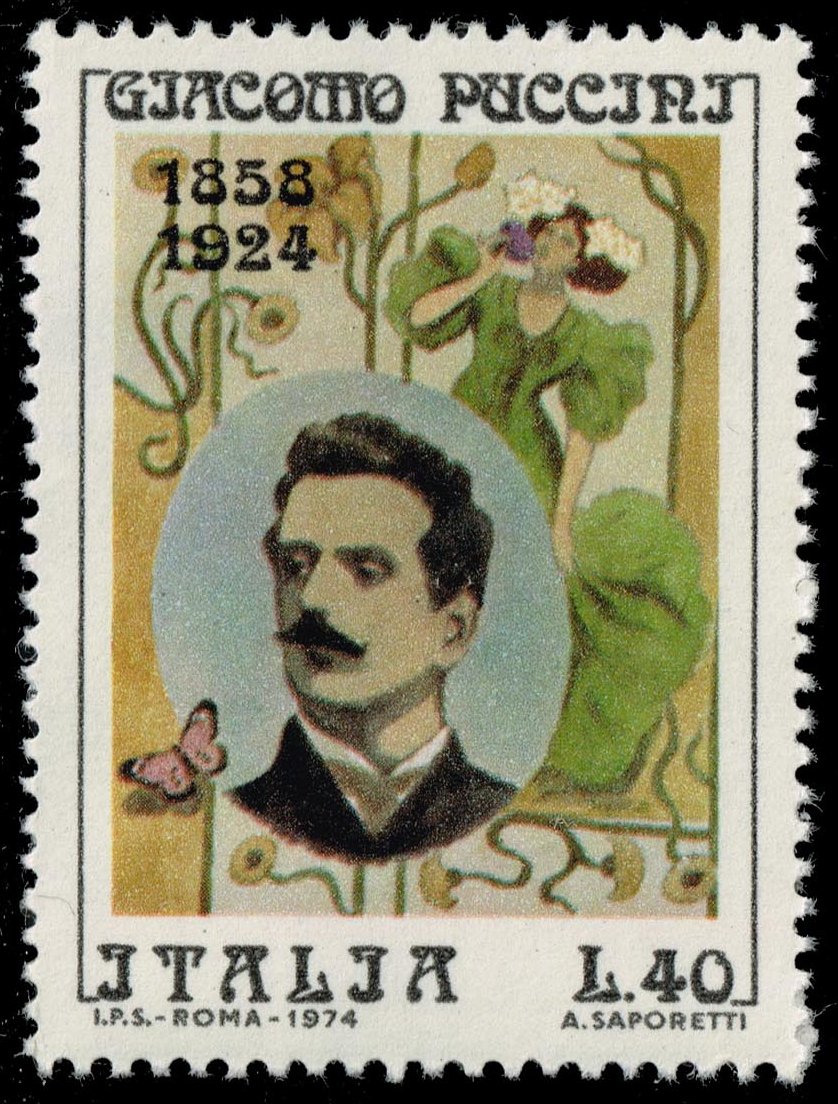 Italy #1158 Giacomo Puccini; MNH