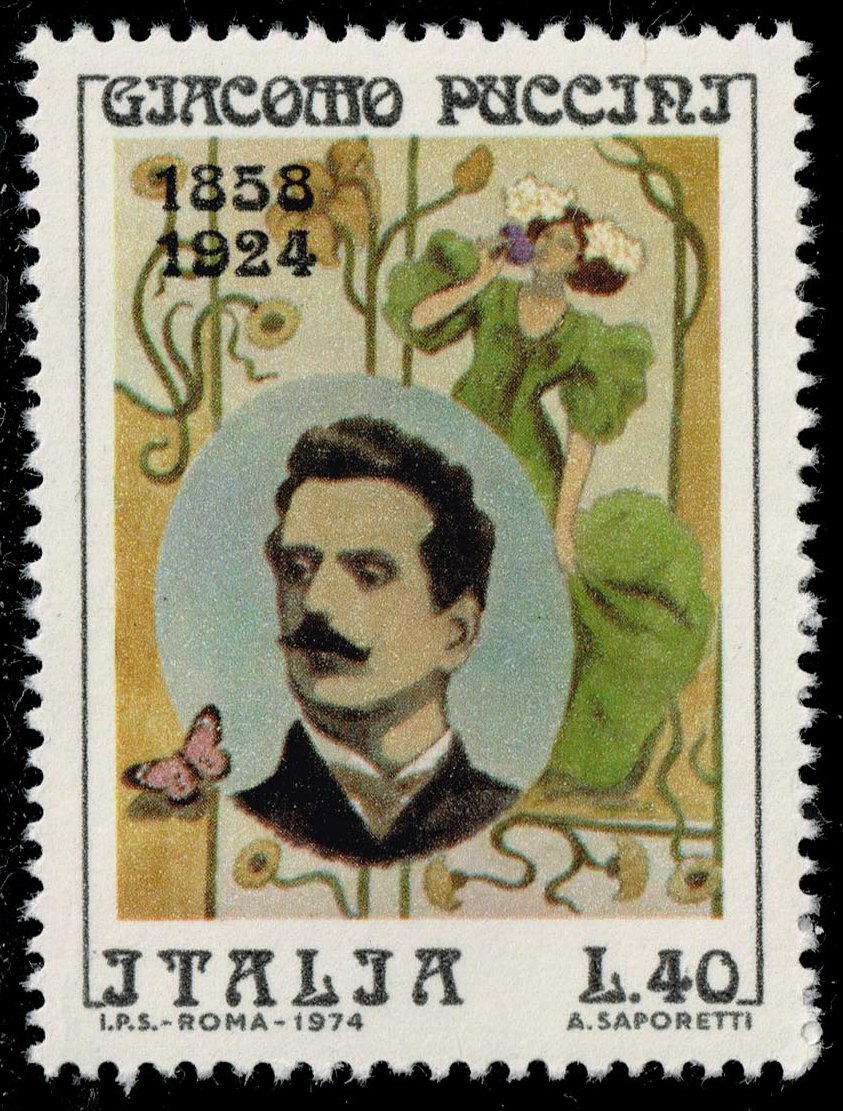 Italy #1158 Giacomo Puccini; MNH