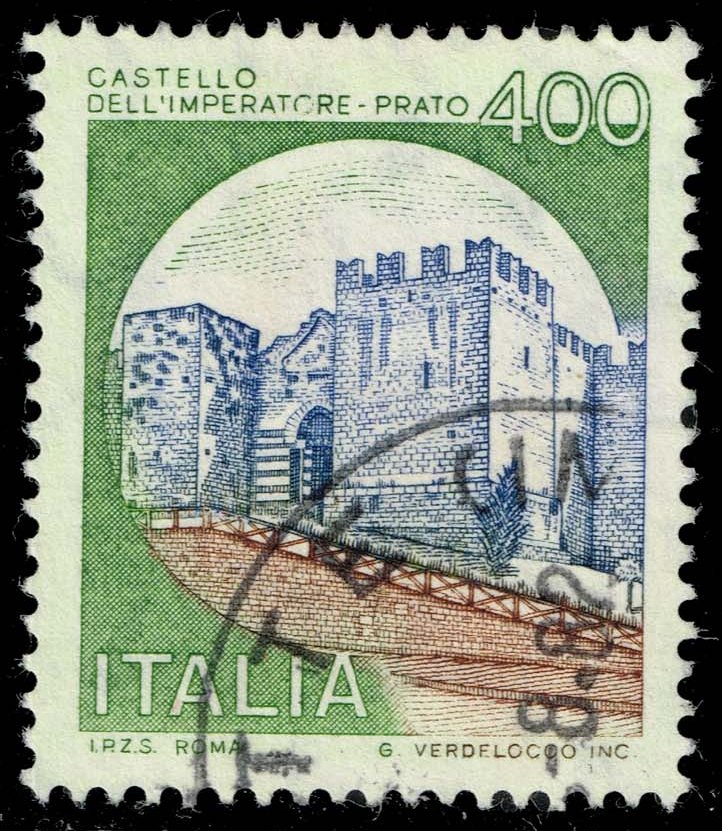 Italy #1424 Imperatore-Prato Castle; Used - Click Image to Close