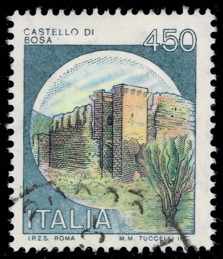 Italy #1425 Bosa Castle; Used - Click Image to Close