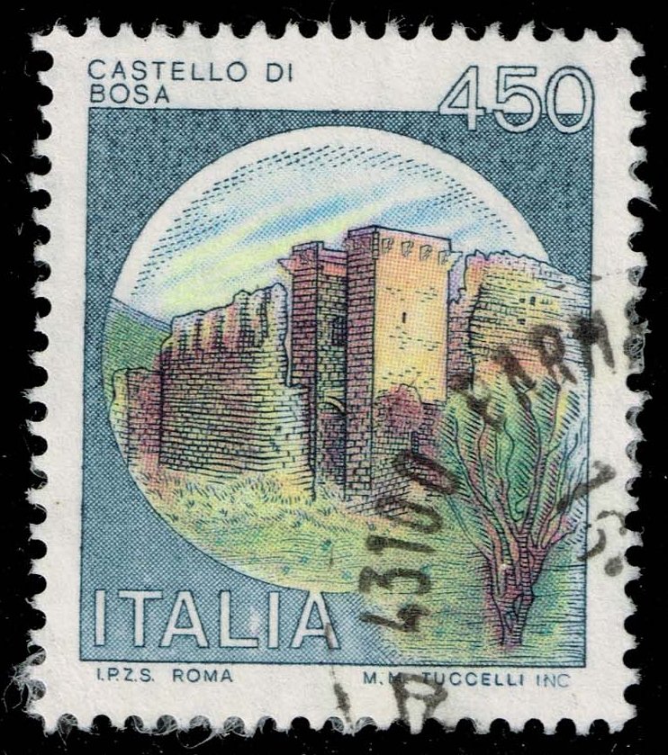 Italy #1425 Bosa Castle; Used - Click Image to Close