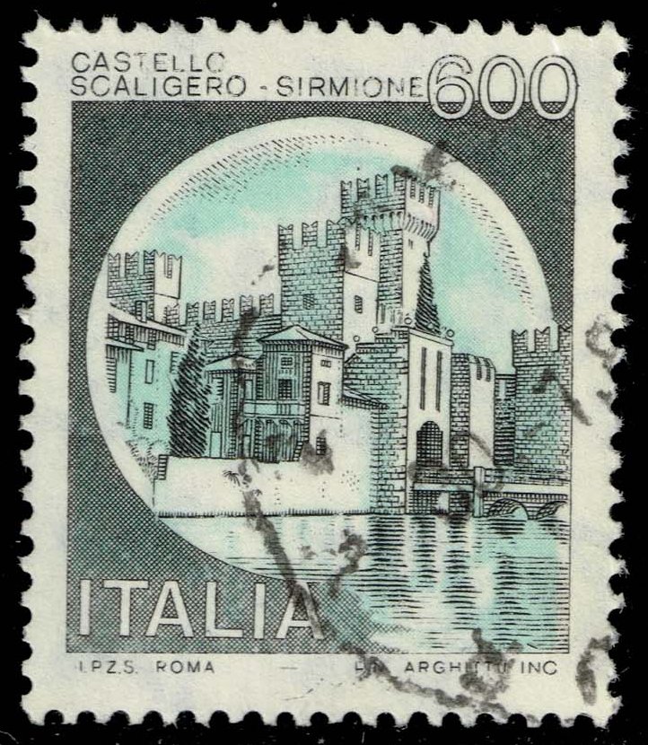 Italy #1427 Scaligero Castle; Used - Click Image to Close