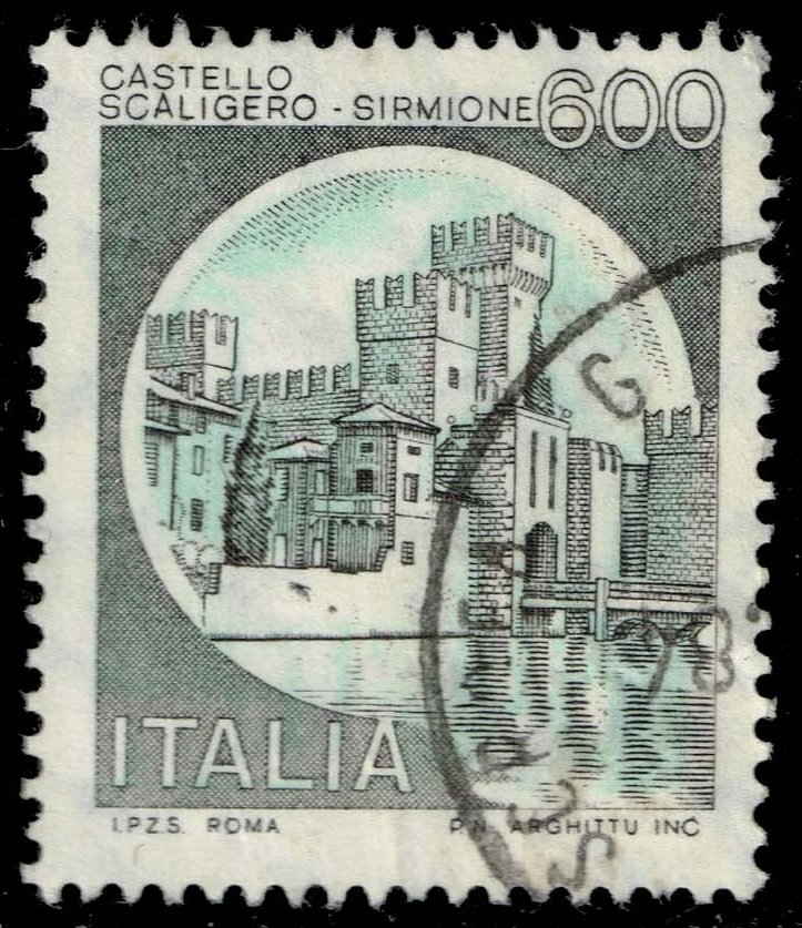 Italy #1427 Scaligero Castle; Used - Click Image to Close