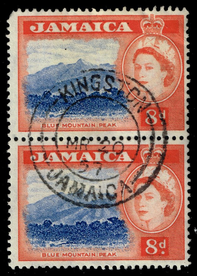 Jamaica #167 Blue Mountain Peak Pair; Used