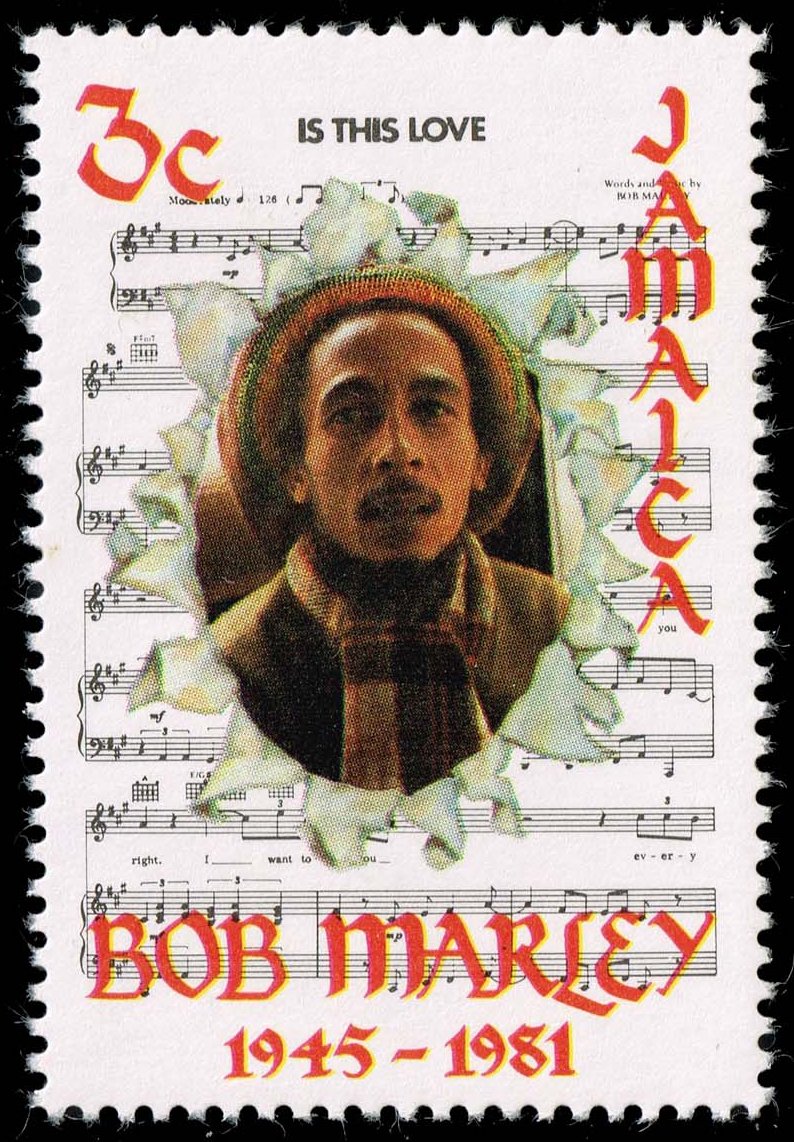 Jamaica #514 Bob Marley and 'Is This Love'; MNH