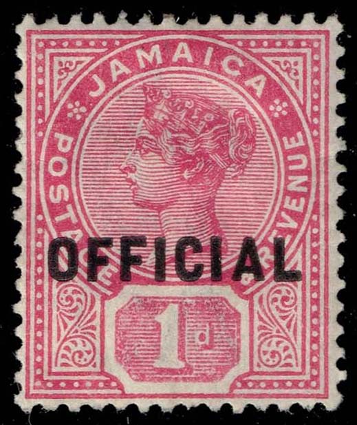 Jamaica #O3 Queen Victoria; Unused - Click Image to Close