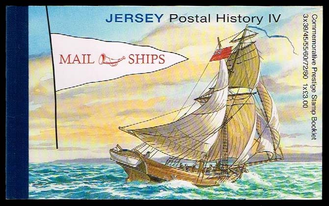 Jersey #1447a; 1448a Mail Ships Prestige Booklet; MNH