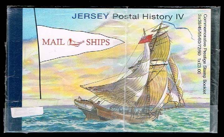 Jersey #1447a; 1448a Mail Ships Prestige Booklet; MNH