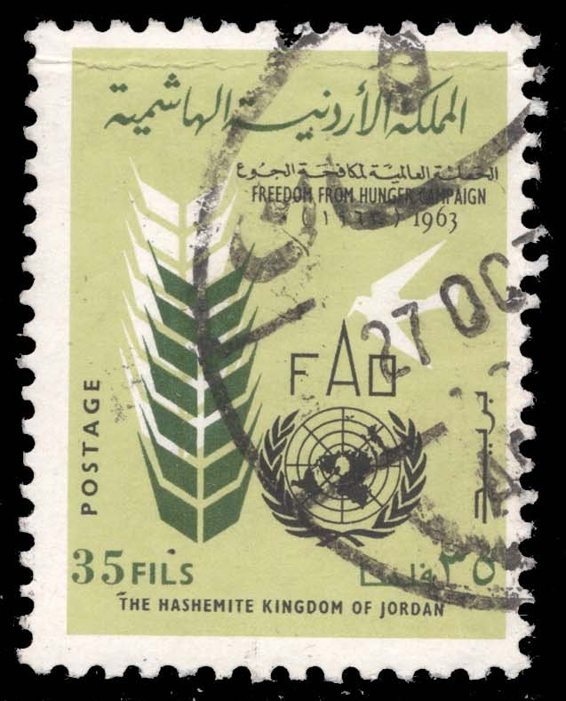Jordan #399 Wheat and UN Emblem; Used Jordan #399 Wheat and UN Emblem; Used