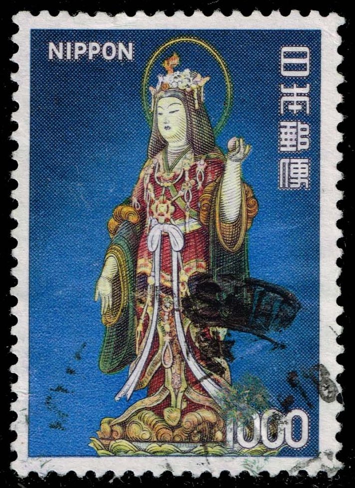 Japan #1087 Goddess Kissho; Used