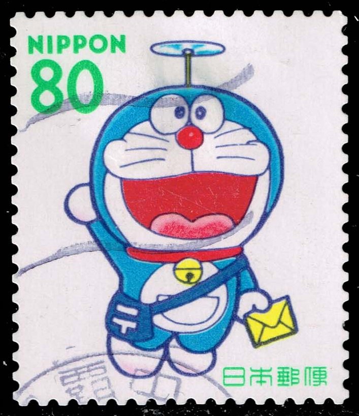 Japan #2567 Doraemon with Propeller; Used - Click Image to Close