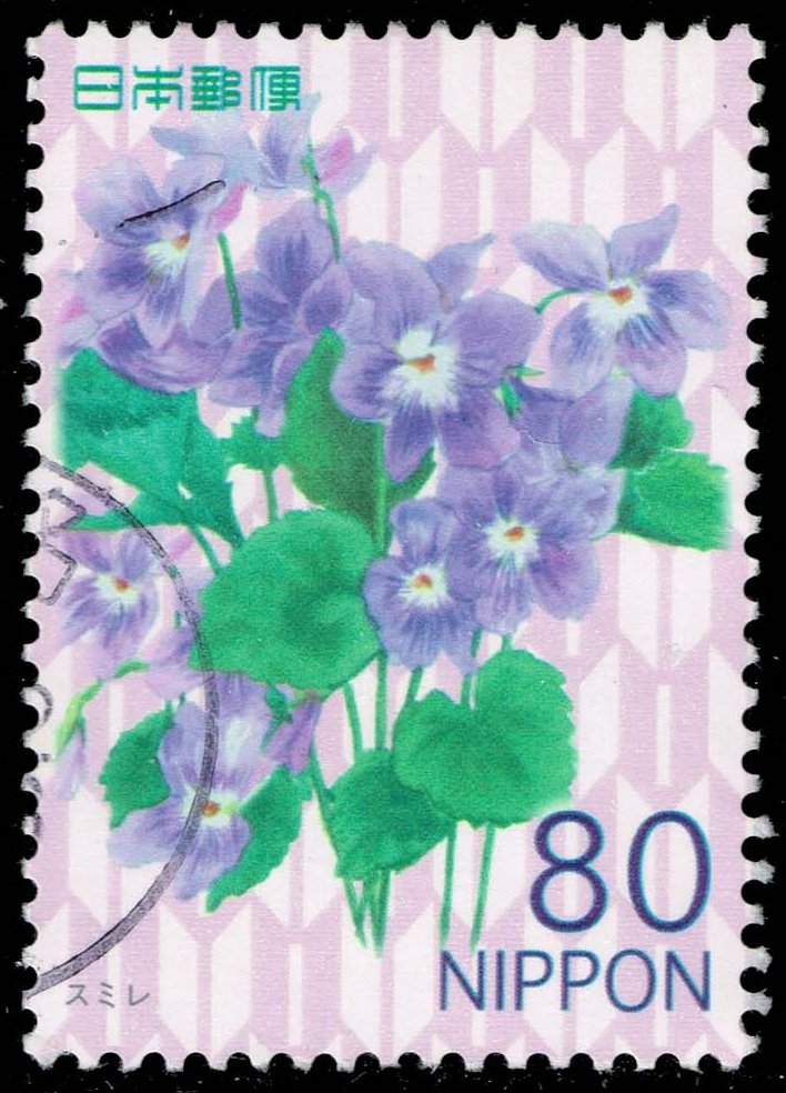 Japan #3406 Violets; Used