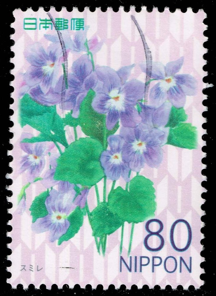 Japan #3406 Violets; Used