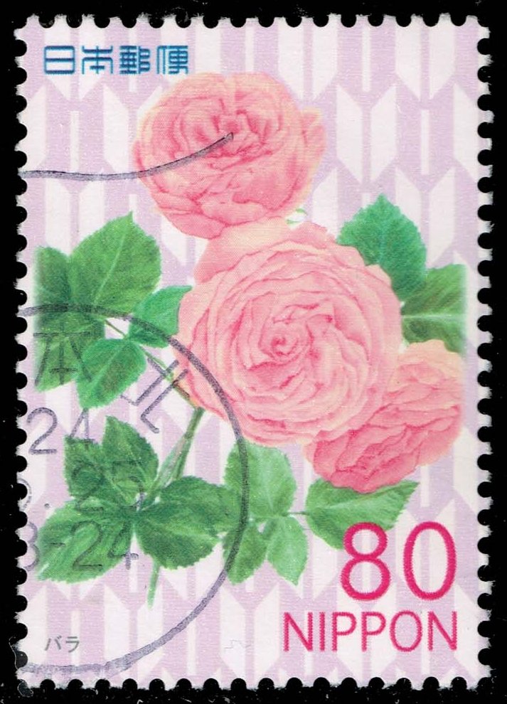 Japan #3407 Roses; Used