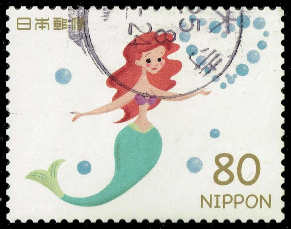 Japan #3494h The Little Mermaid; Used