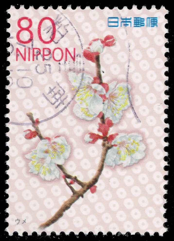 Japan #3502 Plum Blossoms; Used