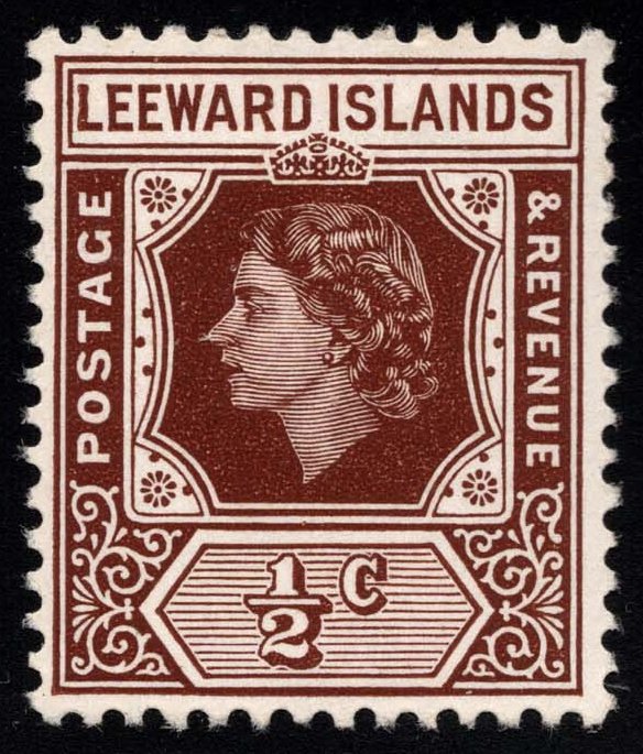 Leeward Islands #133 Queen Elizabeth II; MNH