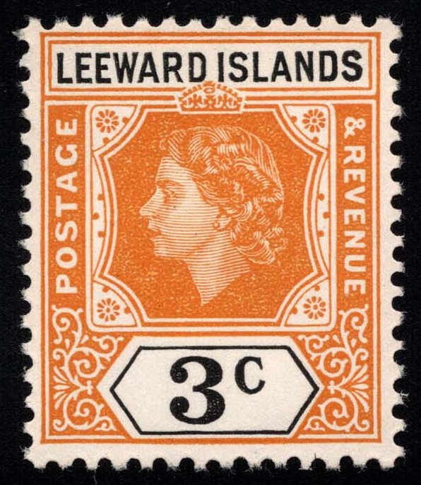 Leeward Islands #136 Queen Elizabeth II; MNH