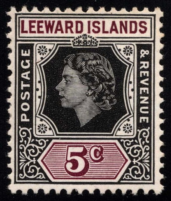 Leeward Islands #138 Queen Elizabeth II; MNH