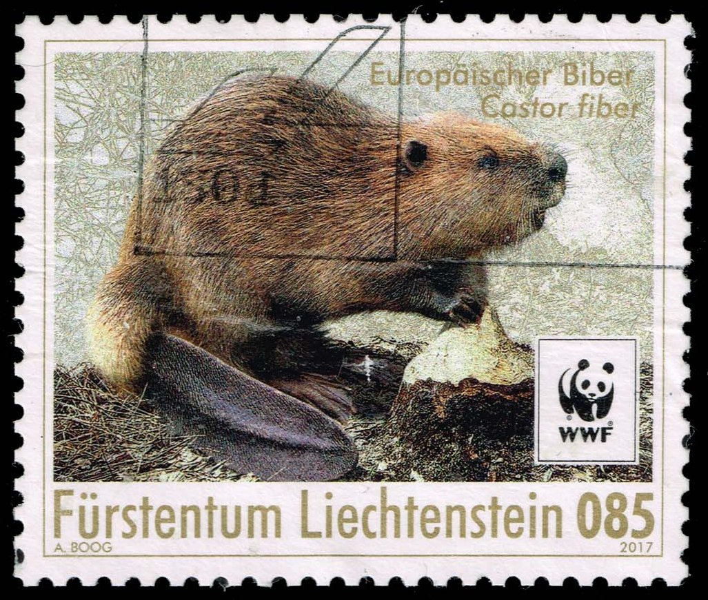 Liechtenstein #1732 Eurasian Beaver; Used