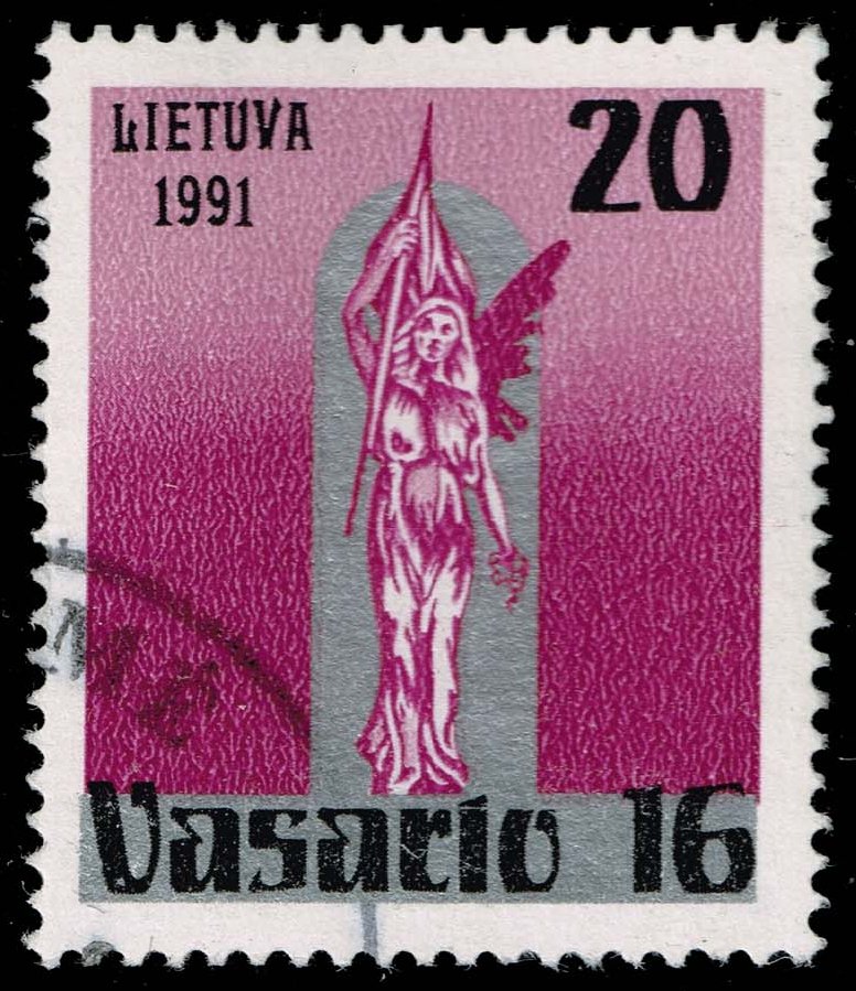 Lithuania #388 Liberty Statue; Used