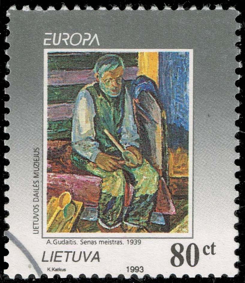 Lithuania #472 The Laddle Carver; Used - Click Image to Close