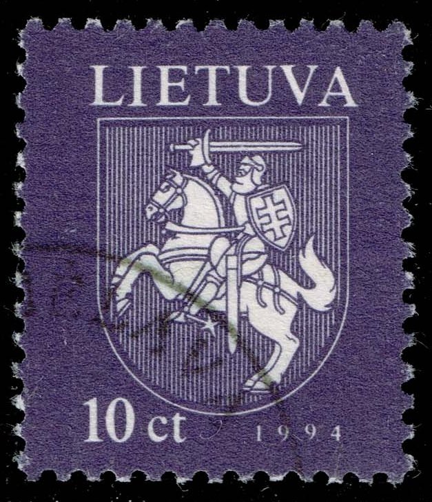 Lithuania #482 Coat of Arms; Used - Click Image to Close