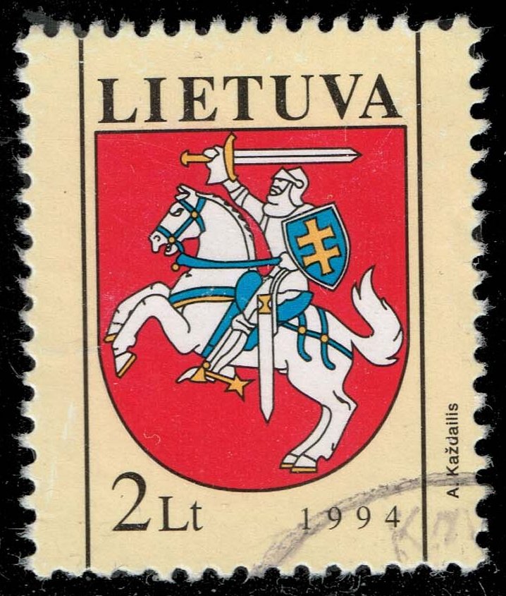 Lithuania #487 Coat of Arms; Used - Click Image to Close