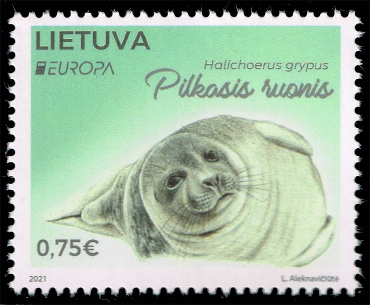 Lithuania #1183 Grey Seal; MNH